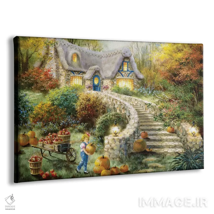 تابلو برداشت روستایی اثر نیکی بومه - نمای پرسپکتیو محصول