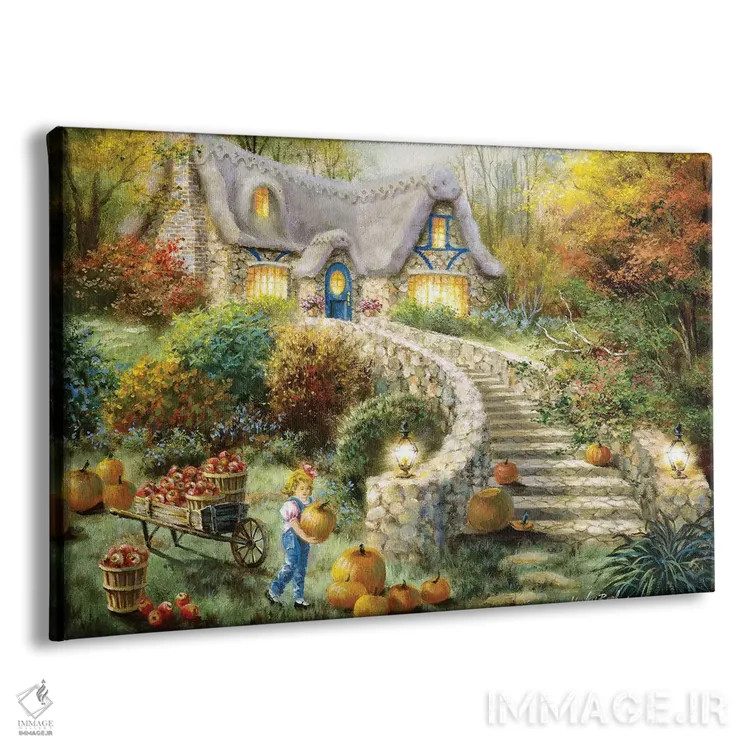 تابلو برداشت روستایی اثر نیکی بومه - نمای پرسپکتیو محصول