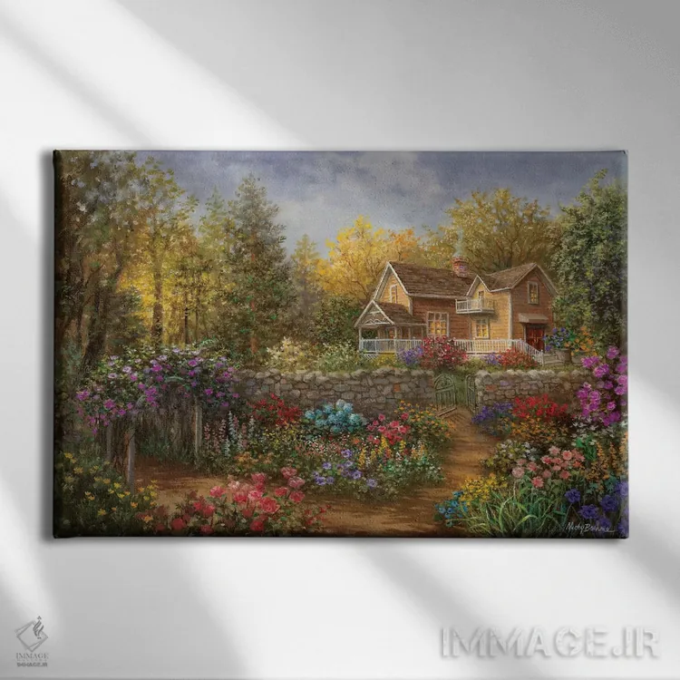 تابلو مسیر رنگین اثر نیکی بومه - نمای روبهرو روی دیوار