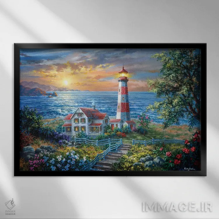 تابلو افسون اثر نیکی بومه - نمای قابدار مشکی