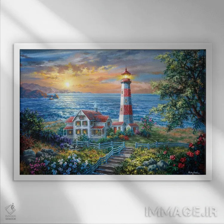 تابلو افسون اثر نیکی بومه - نمای قابدار سفید