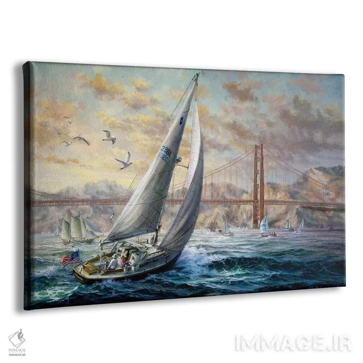 تابلو گلدن گیت (دروازه طلایی) اثر نیکی بومه - نمای پرسپکتیو محصول