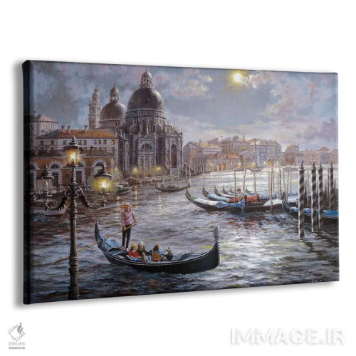 تابلو گراند کانال ونیز (ایتالیا) اثر نیکی بومه - نمای پرسپکتیو محصول