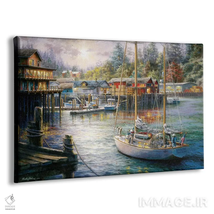 تابلو بندر اثر نیکی بومه - نمای پرسپکتیو محصول