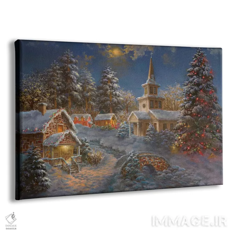 تابلو روحیههای شاد در انتظار کریسمس اثر نیکی بومه - نمای پرسپکتیو محصول