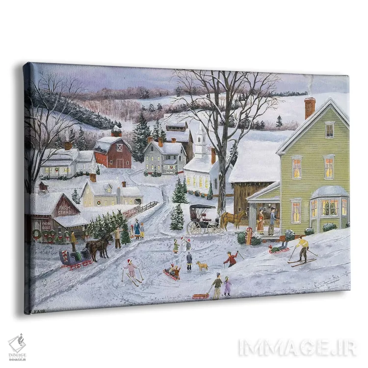 تابلو آمادهسازی برای کریسمس اثر باب فِر - نمای پرسپکتیو محصول