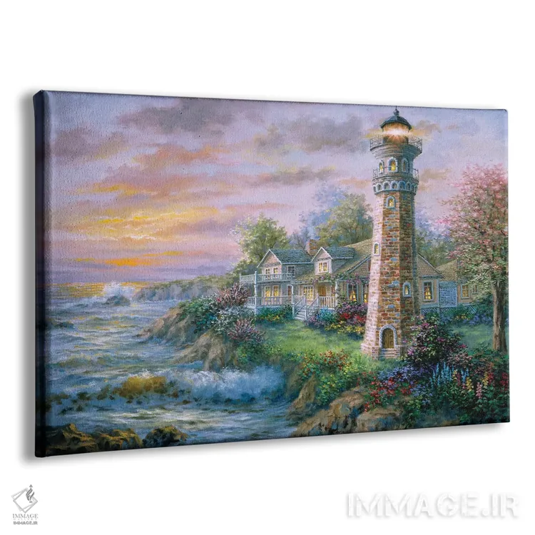 تابلو پناهگاه فانوس دریایی دو اثر نیکی بومه - نمای پرسپکتیو محصول