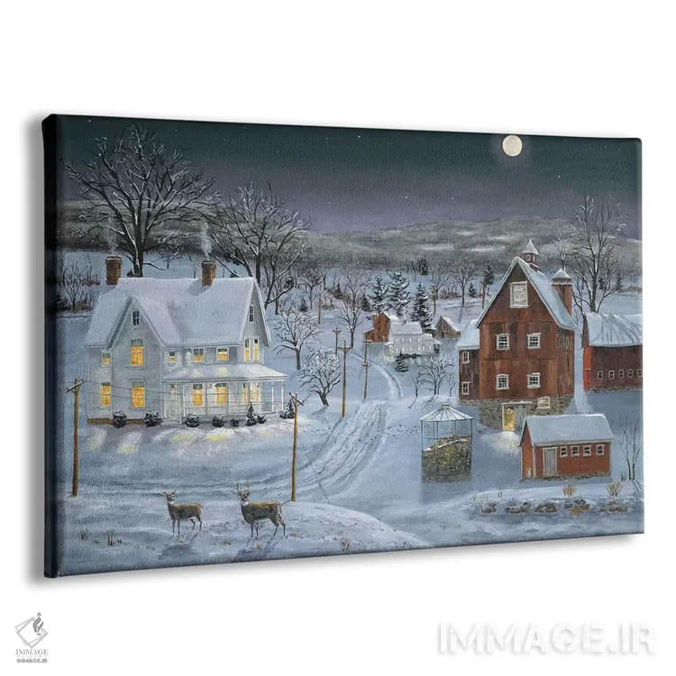 تابلو شب عاشقانه اثر باب فِر - نمای پرسپکتیو محصول