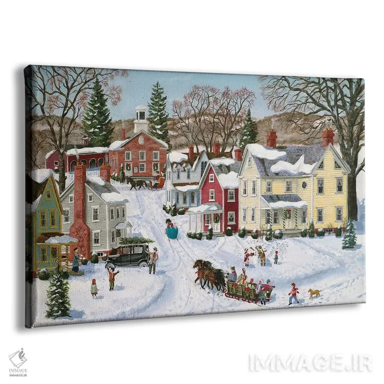 تابلو سورتمهٔ کریسمسی اثر باب فِر - نمای پرسپکتیو محصول