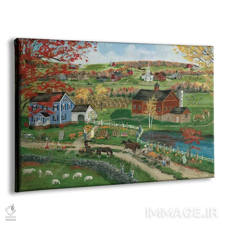 تابلو فروش پاییزی اثر باب فِر - نمای پرسپکتیو محصول