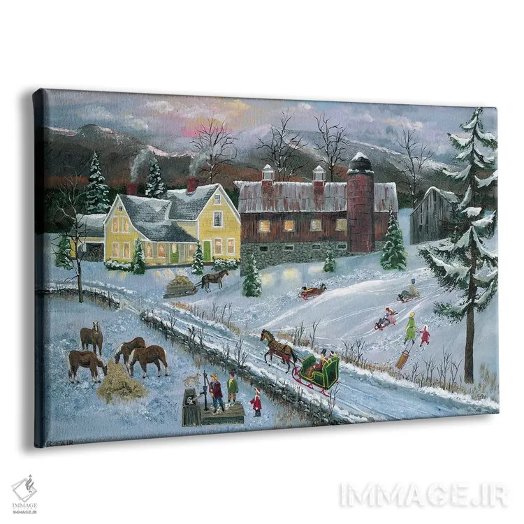 تابلو مزرعه در غروب اثر باب فِر - نمای پرسپکتیو محصول