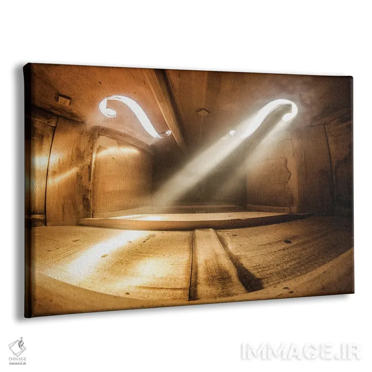 تابلو به موسیقی ایمان دارم اثر آدریان بوردَا - نمای پرسپکتیو محصول