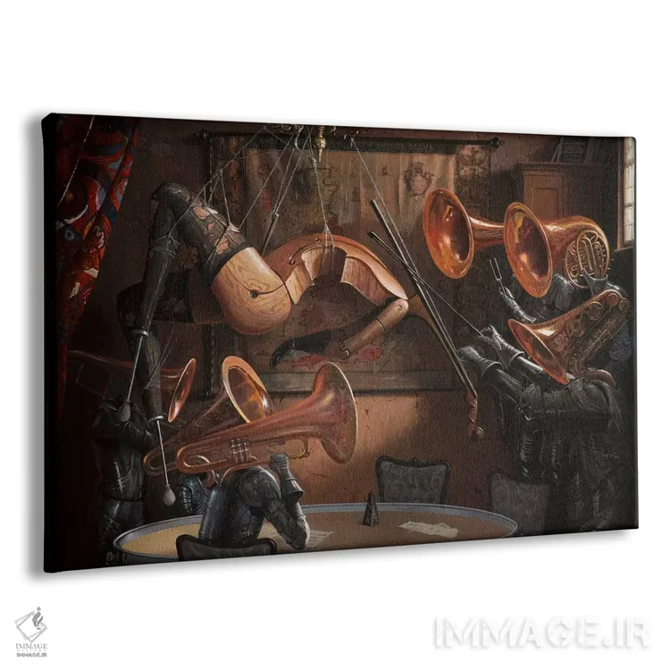 تابلو سرناد با سازهای زهی اثر آدریان بوردَا - نمای پرسپکتیو محصول