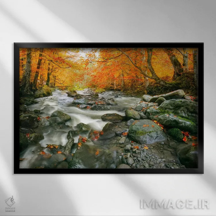 تابلو شتاب به سوی اقیانوس اثر آدریان بوردَا - نمای قابدار مشکی