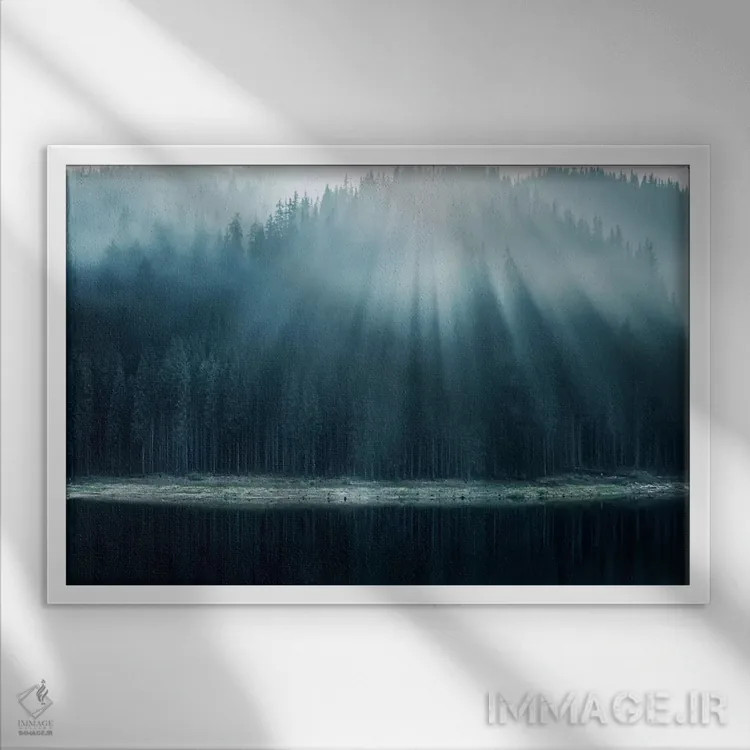 تابلو درخشش صبحگاهی یک اثر آدریان بوردَا - نمای قابدار سفید