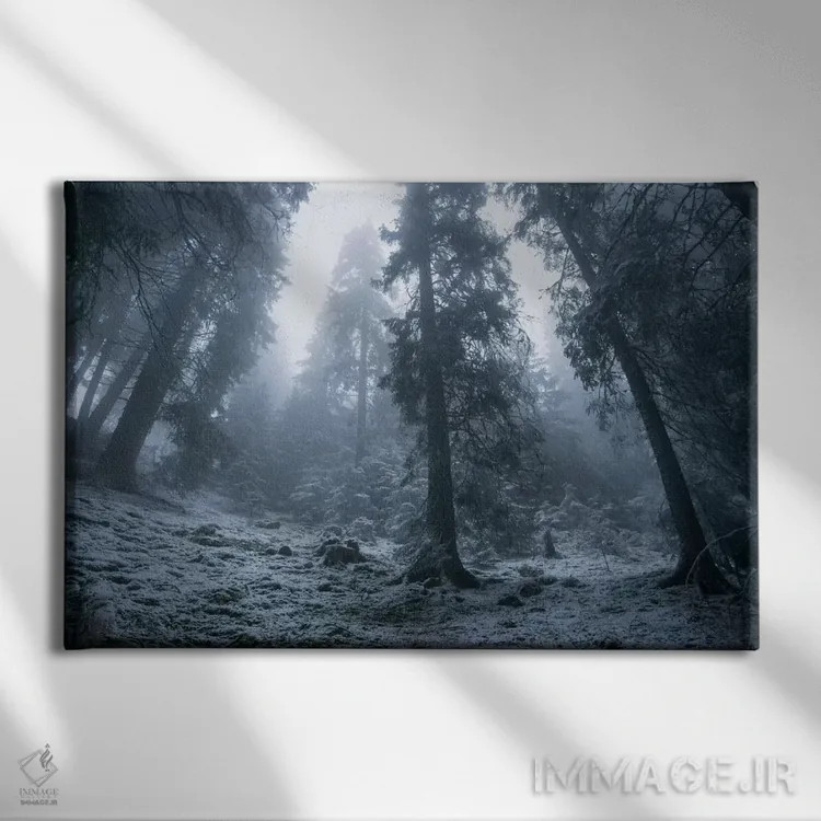 تابلو اولین برف اثر آدریان بوردَا - نمای روبهرو روی دیوار