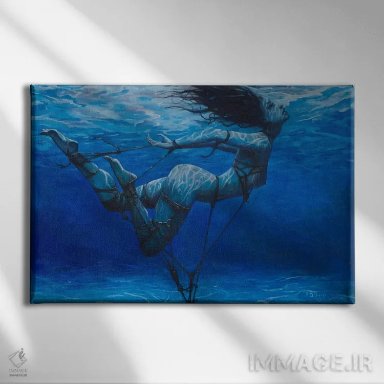 تابلو فرشته اثر آدریان بوردَا - نمای روبهرو روی دیوار