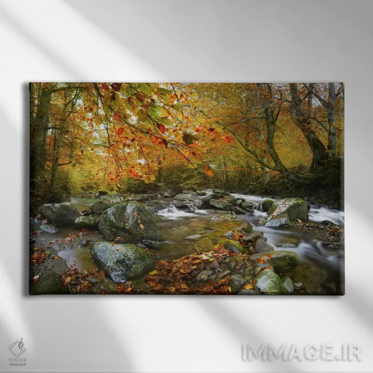 تابلو رودخانه زنگزده اثر آدریان بوردَا - نمای روبهرو روی دیوار