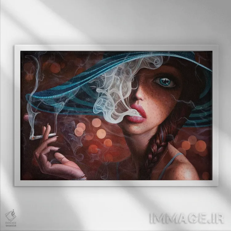 تابلو وارد خلاء شو (قسمت اول) اثر آدریان بوردَا - نمای قابدار سفید