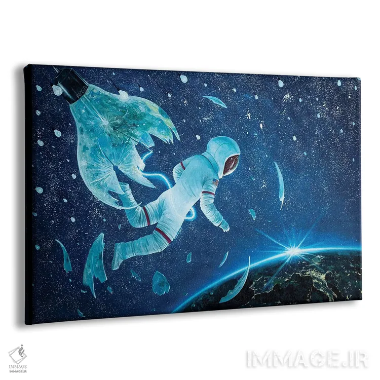 تابلو تولد نخستین فضانورد (قسمت دوم) اثر آدریان بوردَا - نمای پرسپکتیو محصول