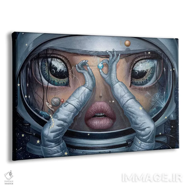 تابلو کره آبی چقدر شکننده است اثر آدریان بوردَا - نمای پرسپکتیو محصول