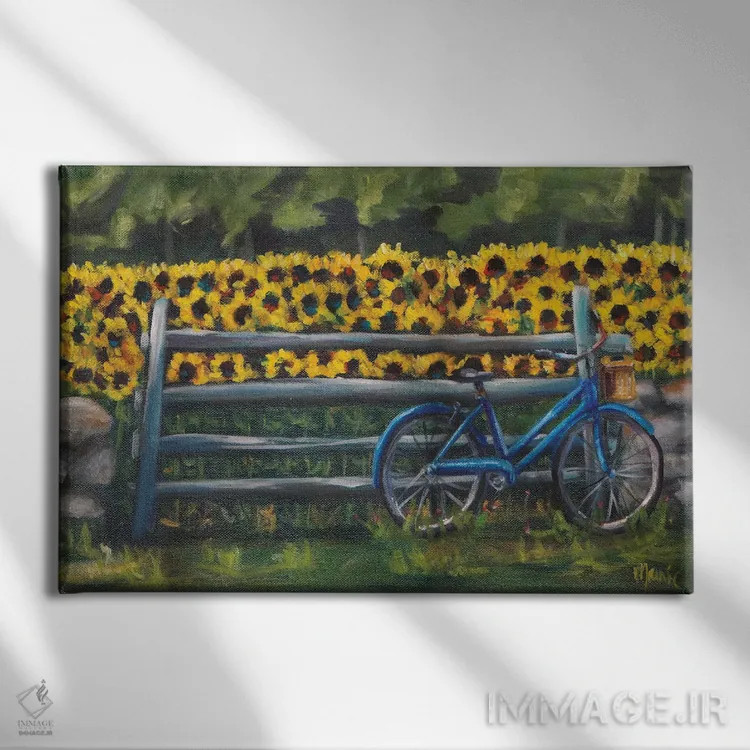 تابلو استراحت در باتنوودز (نام مکان) اثر مارنی بورک - نمای روبهرو روی دیوار