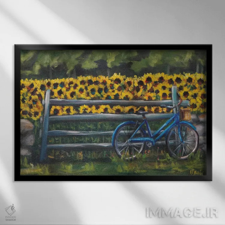 تابلو استراحت در باتنوودز (نام مکان) اثر مارنی بورک - نمای قابدار مشکی