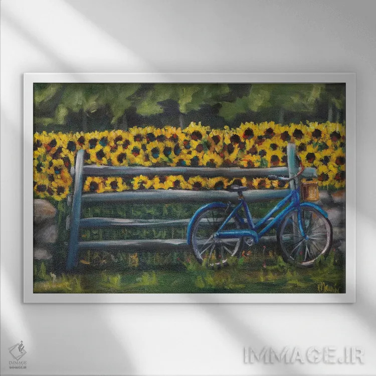 تابلو استراحت در باتنوودز (نام مکان) اثر مارنی بورک - نمای قابدار سفید