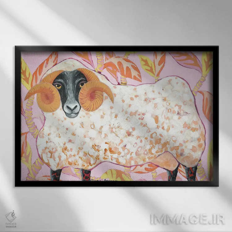 تابلو سرخی گونه اثر داریا بوریسووا - نمای قابدار مشکی