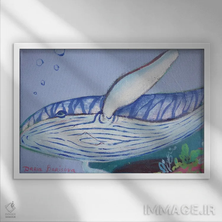 تابلو سلطنتی اثر داریا بوریسووا - نمای قابدار سفید