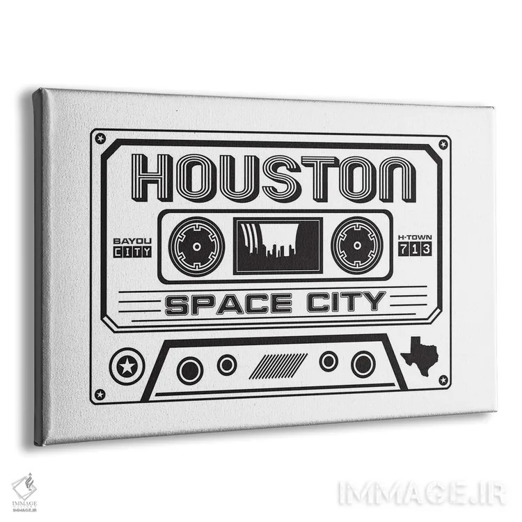 تابلو کاست هیوستون اثر پرینتهای بنتون پارک (استودیو/گالری هنری) - نمای پرسپکتیو محصول