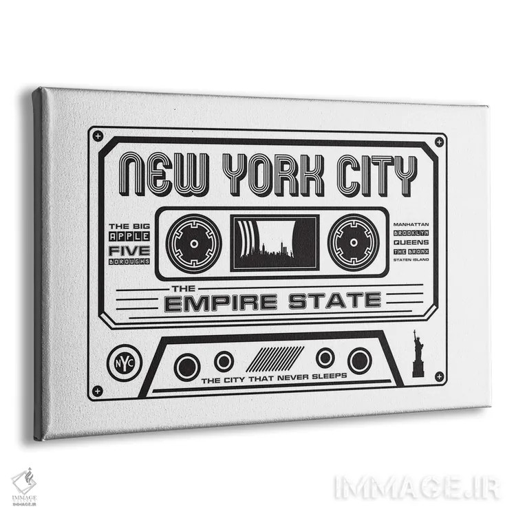 تابلو کاست شهر نیویورک اثر پرینتهای بنتون پارک (استودیو/گالری هنری) - نمای پرسپکتیو محصول