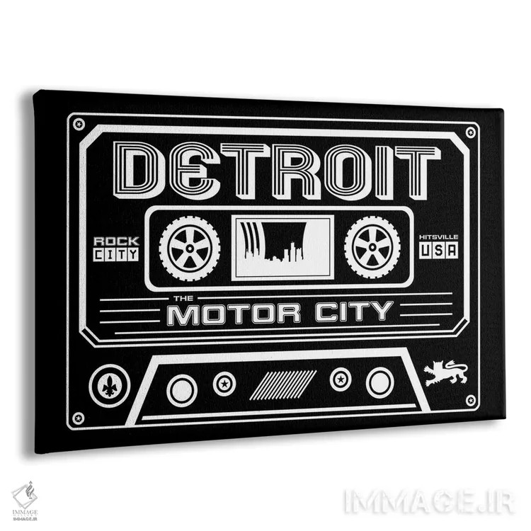 تابلو کاست دیترویت اثر پرینتهای بنتون پارک (استودیو/گالری هنری) - نمای پرسپکتیو محصول