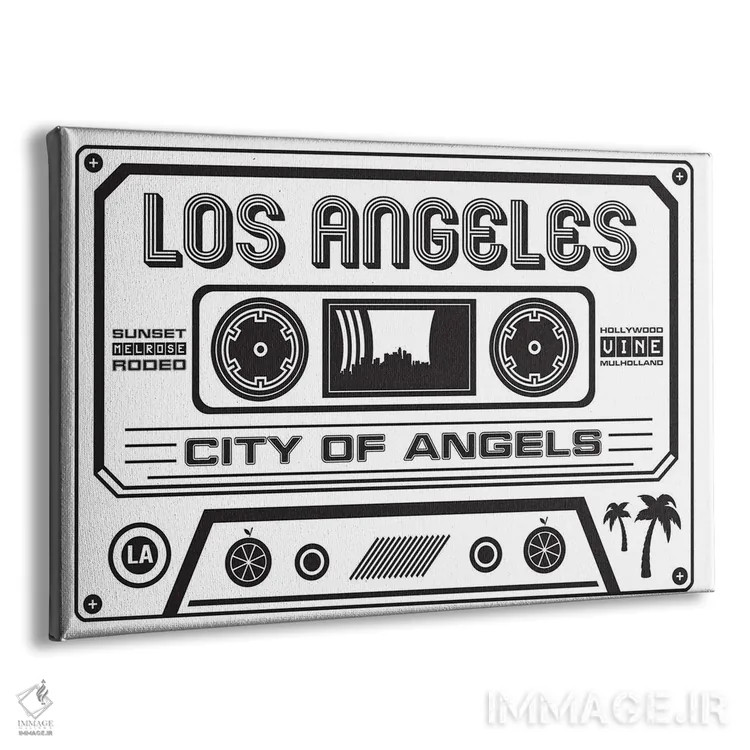تابلو کاست لسآنجلس اثر پرینتهای بنتون پارک (استودیو/گالری هنری) - نمای پرسپکتیو محصول