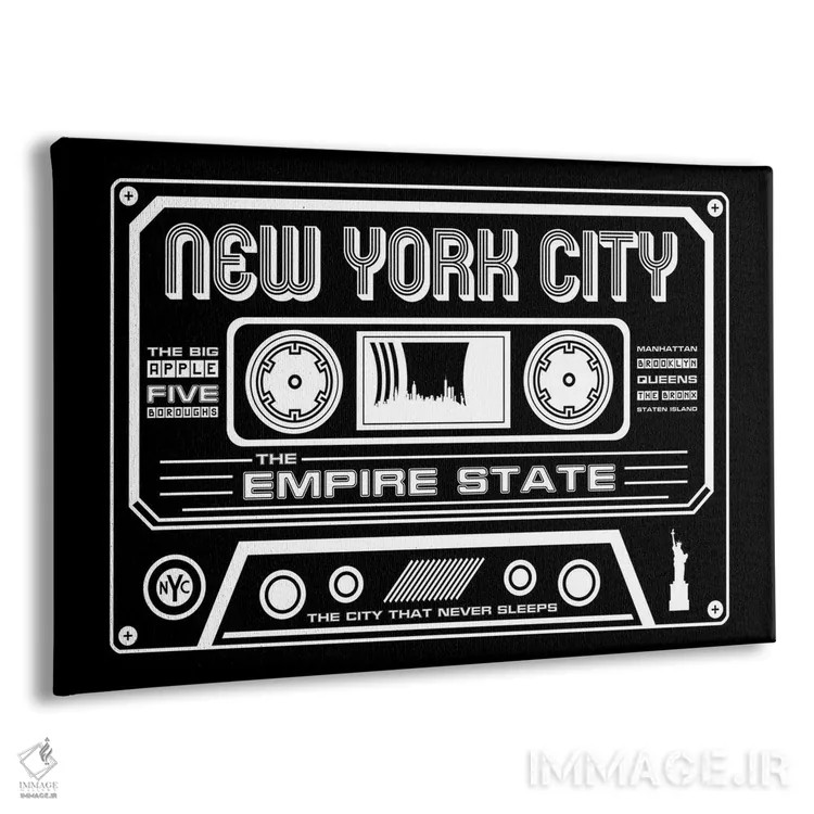 تابلو کاست شهر نیویورک اثر پرینتهای بنتون پارک (استودیو/گالری هنری) - نمای پرسپکتیو محصول
