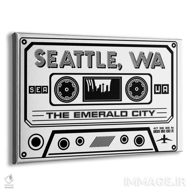 تابلو کاست سیاتل اثر پرینتهای بنتون پارک (استودیو/گالری هنری) - نمای پرسپکتیو محصول