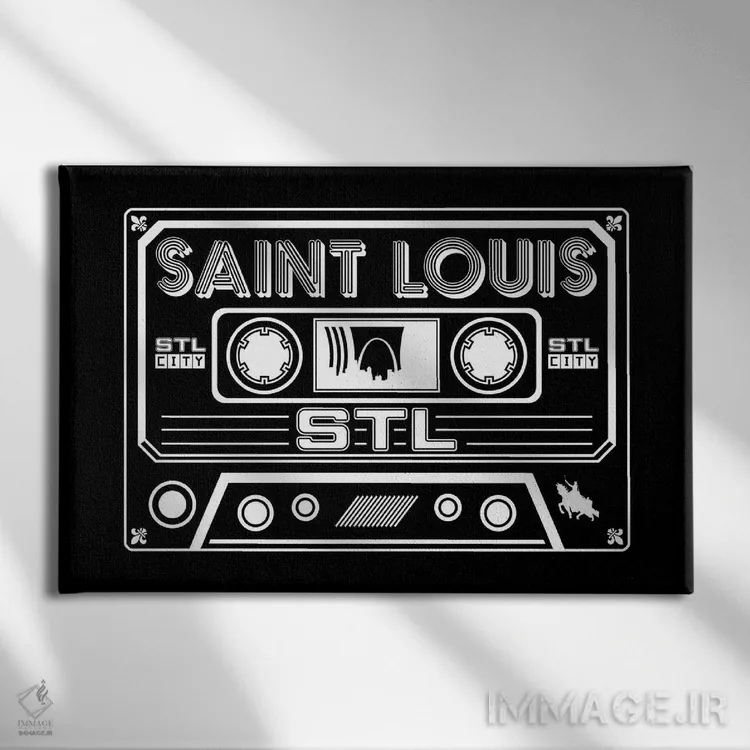 تابلو کاست سنت لوئیس اثر پرینتهای بنتون پارک (استودیو/گالری هنری) - نمای روبهرو روی دیوار