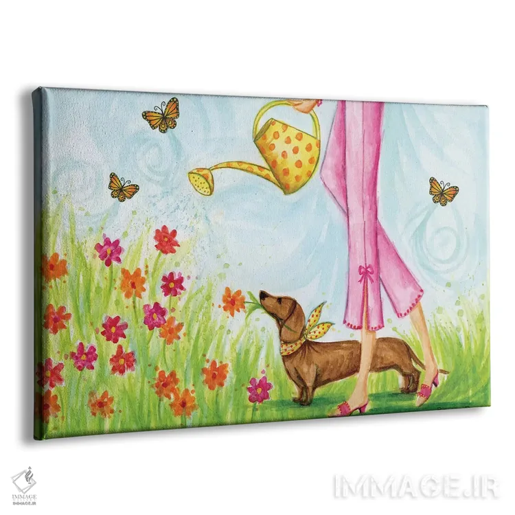 تابلو تولهسگ باغ زیبا اثر بلا پیلار - نمای پرسپکتیو محصول