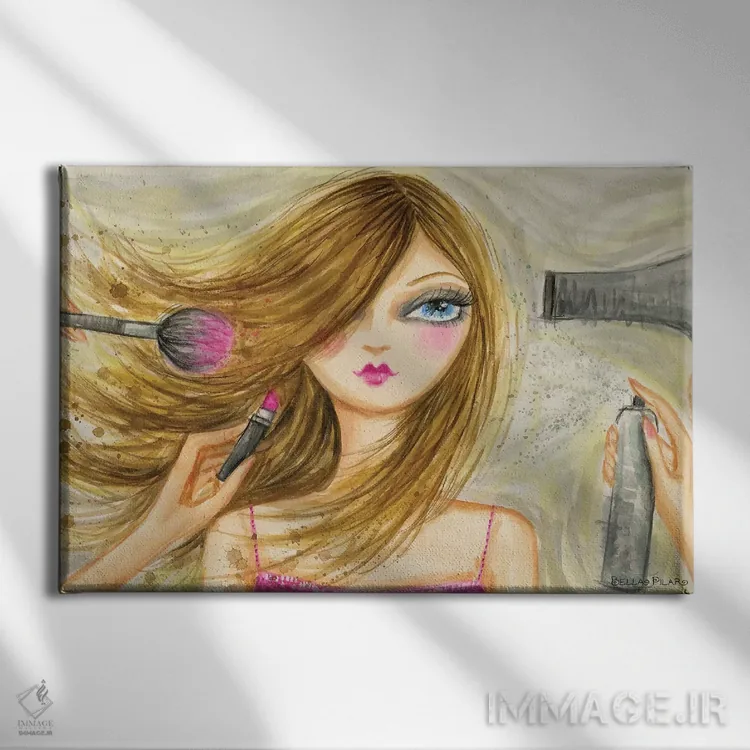 تابلو سلطنت مد روی صحنه شماره ۲ اثر بلا پیلار - نمای روبهرو روی دیوار