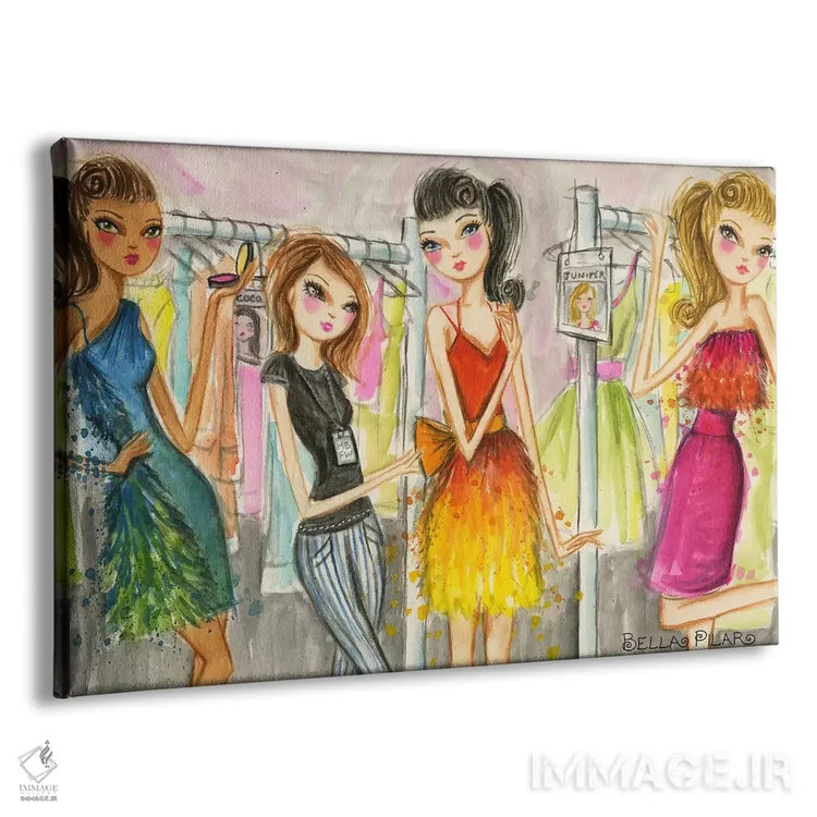 تابلو سلطنت مد روی صحنه شماره ۳ اثر بلا پیلار - نمای پرسپکتیو محصول