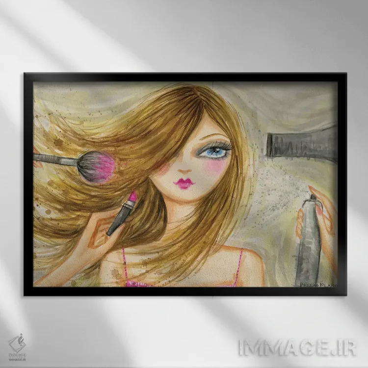 تابلو سلطنت مد روی صحنه شماره ۲ اثر بلا پیلار - نمای قابدار مشکی