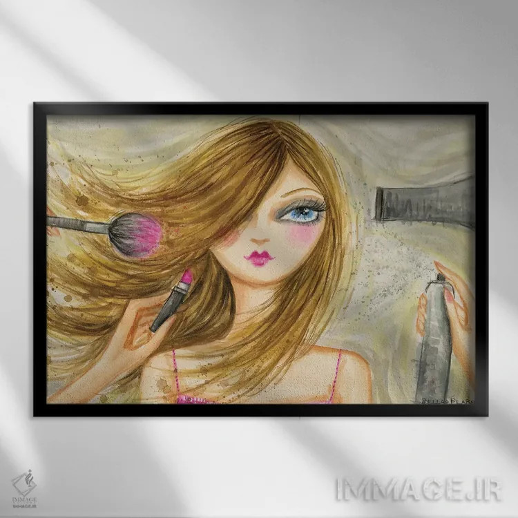 تابلو سلطنت مد روی صحنه شماره ۲ اثر بلا پیلار - نمای قابدار مشکی