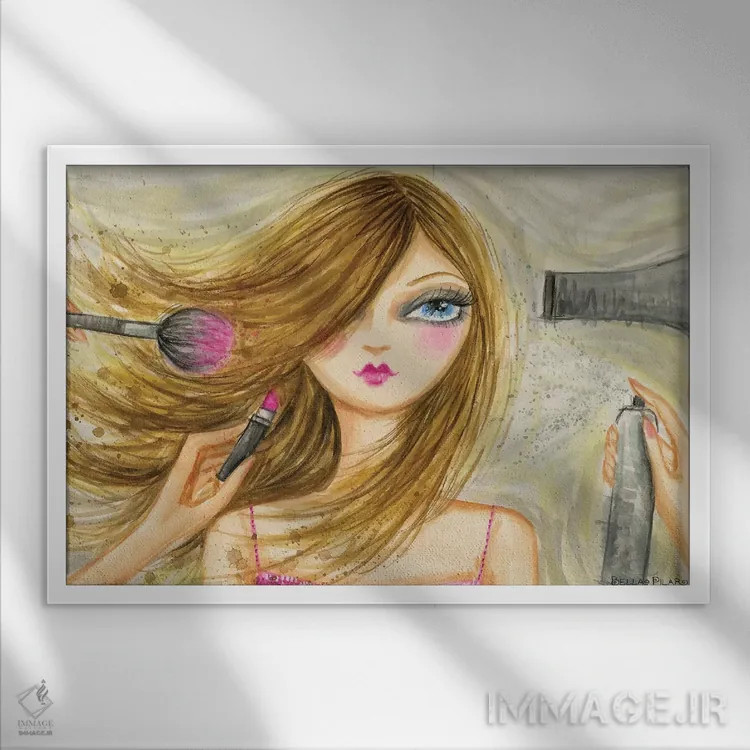 تابلو سلطنت مد روی صحنه شماره ۲ اثر بلا پیلار - نمای قابدار سفید