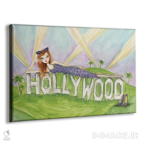 تابلو کارت پستال از هالیوود اثر بلا پیلار - نمای پرسپکتیو محصول