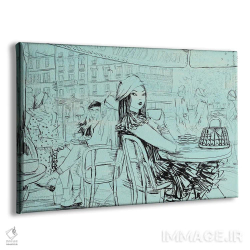 تابلو کلاه برِه ژوزفین به رنگ نعناعی اثر بلا پیلار - نمای پرسپکتیو محصول