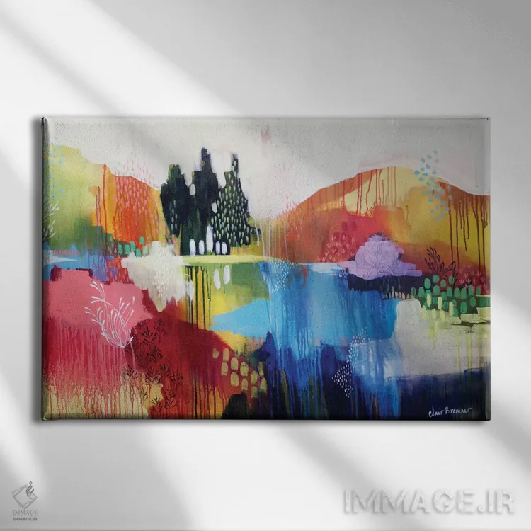 تابلو صدای کوهستان اثر کلر برمنر - نمای روبهرو روی دیوار