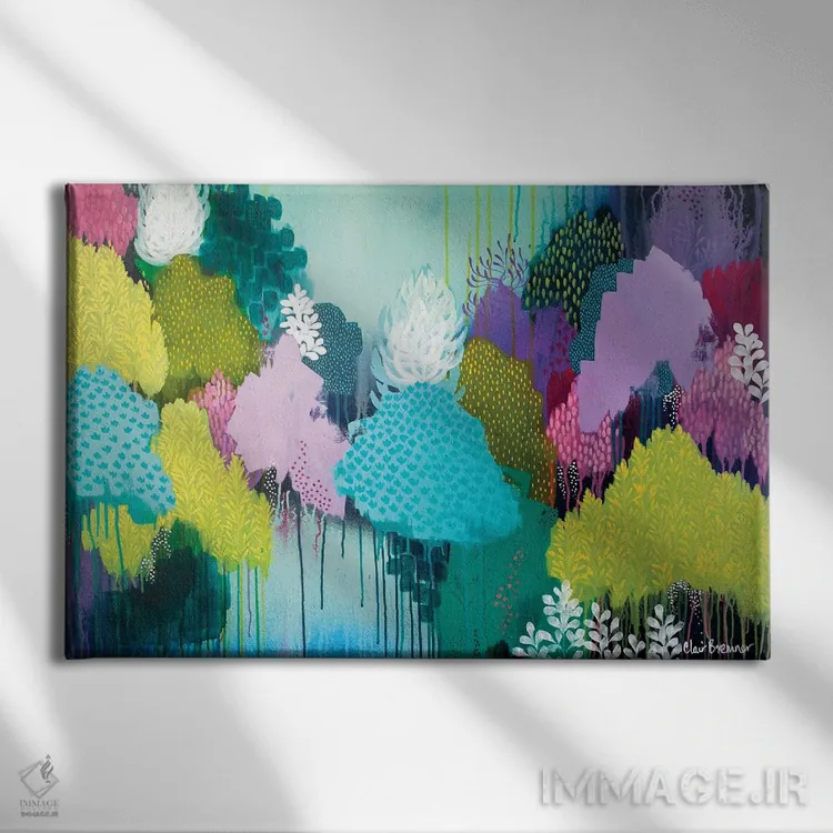 تابلو پاییز و زمستان بههم میرسند اثر کلر برمنر - نمای روبهرو روی دیوار
