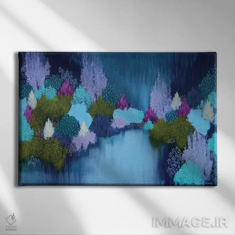 تابلو آزاد و رها دویدن اثر کلر برمنر - نمای روبهرو روی دیوار