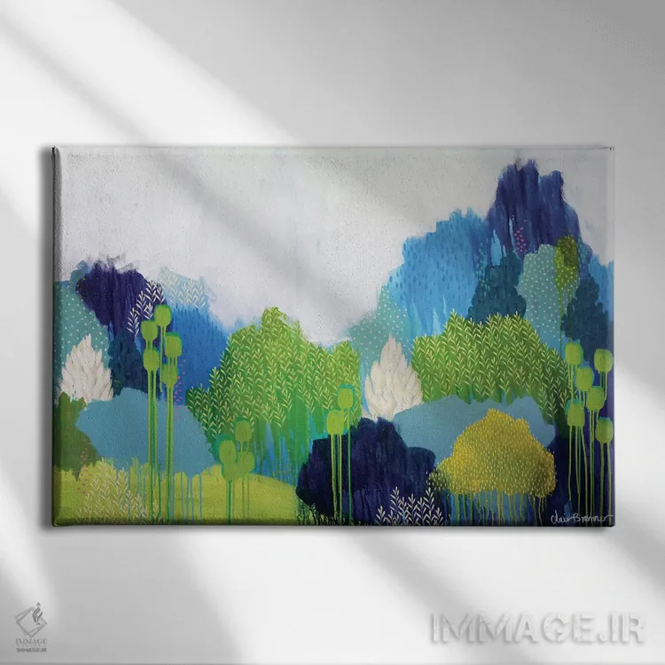 تابلو در حال عبور اثر کلر برمنر - نمای روبهرو روی دیوار