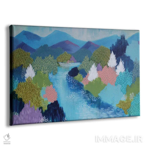 تابلو تپههای تابستانی اثر کلر برمنر - نمای پرسپکتیو محصول